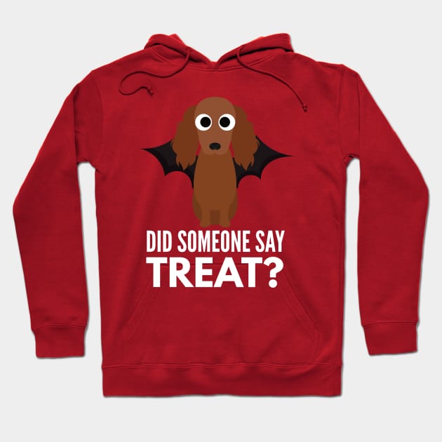 Irish Setter Halloween Trick or Treat Hoodie by DoggyStyles